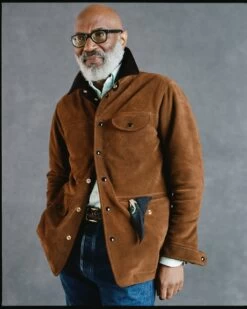 Brown Suede Car Coat With Blanket Lining -Drakes Shop 198710530001