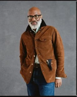 Brown Suede Car Coat With Blanket Lining -Drakes Shop 198710530005