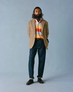 Brown, Green And Blue Houndstooth Check Tweed Blazer 21 Brown, Green And Blue Houndstooth Check Tweed Blazer -Drakes Shop 238800100005 02e4910e 4530 466b a31e 716feae0512b