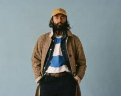 Primary Block Stripe Mock Collar Long-Sleeve Jersey -Drakes Shop 238800160009 b09f4cdf 3354 4a26 9dcb dba783ffebdc