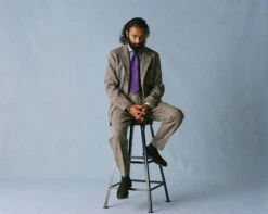 Grey Harris Tweed One Pleat Games Trousers -Drakes Shop 238800400002 193999a1 806a 4186 bb90 370c18c511e5