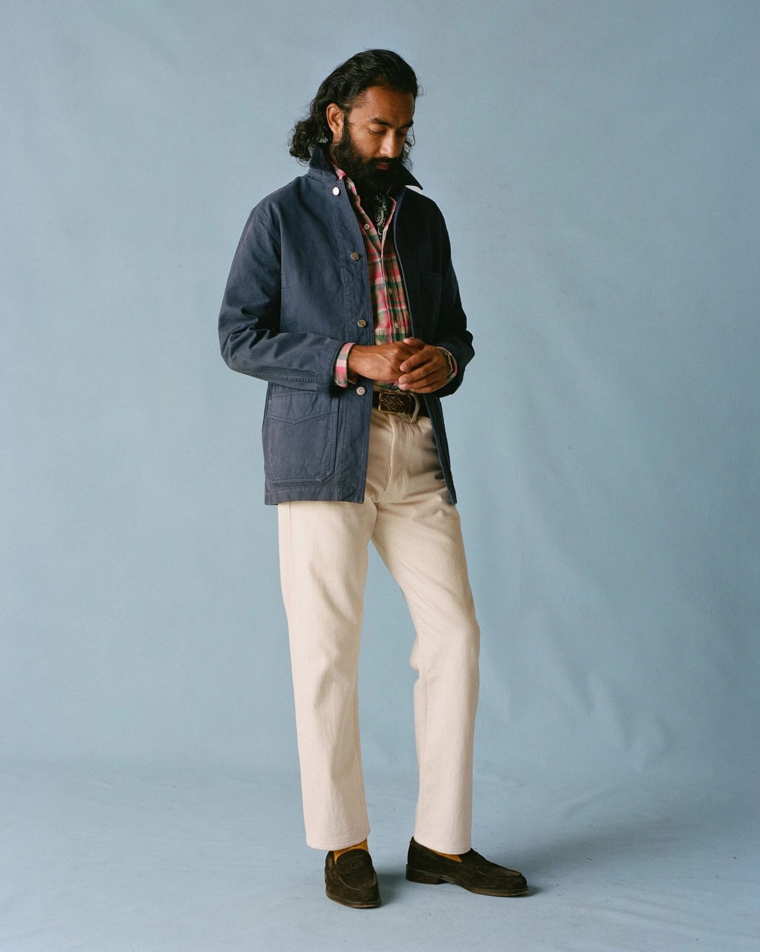 Navy Cotton Duck Canvas Five-Pocket Chore Jacket 12 Navy Cotton Duck Canvas Five-Pocket Chore Jacket - Image 10