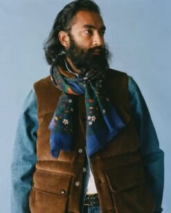 Navy Birds Of Paradise Print Wool Scarf 12 Navy Birds Of Paradise Print Wool Scarf -Drakes Shop 238800460009 f5b407f9 8a9a 4639 bb95 e2b8c6f3f917