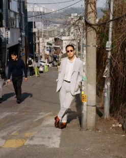 Blue And White Seersucker Games Trousers -Drakes Shop 408720010002 ac6c6f1e f547 4f16 ab8b 1a419706cbf2