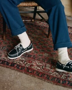 Drake's By Sebago Navy Docksides Portland Boat Shoe -Drakes Shop 412930070010