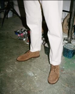 Crosby Moc-Toe Chukka Boot Tobacco Suede -Drakes Shop 417100040008