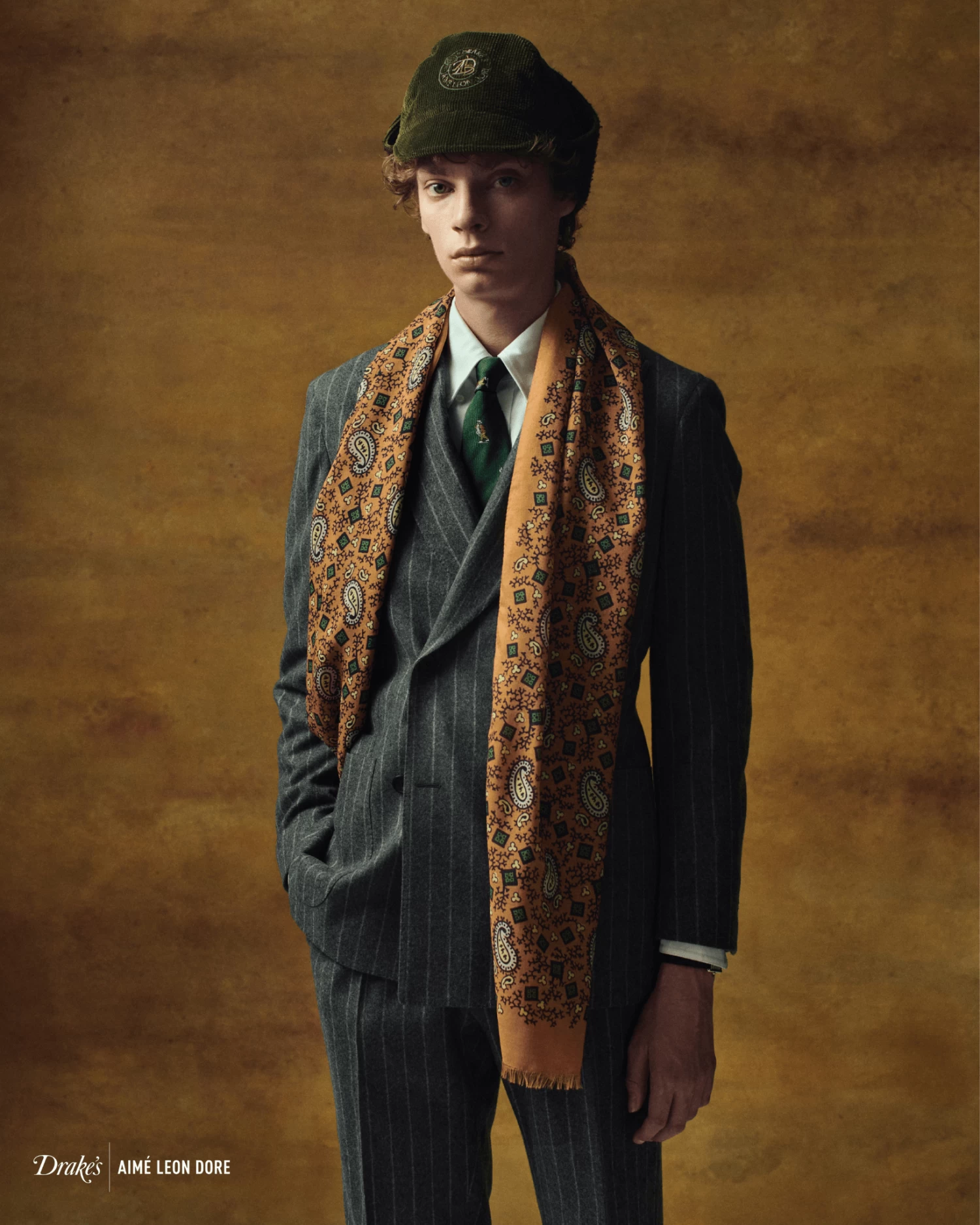 ALD / Drake's Double Breasted Chalkstripe Suit Jacket 11 ALD / Drake's Double Breasted Chalkstripe Suit Jacket - Image 9