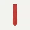 Red And Green Diamond Medallion Print Madder Twill Silk Tie