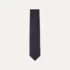Navy Silk Twill Tipped Tie
