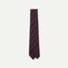 Navy And Red Stripe Repp Silk Tie 1 Navy And Red Stripe Repp Silk Tie -Drakes Shop DR1AAN23114 02252 2
