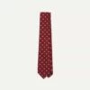 Red Polka Dot Silk Tipped Tie -Drakes Shop DR1AAN23118 02701 2