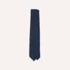 Navy Hand Rolled Large Knot Grenadine Tie -Drakes Shop DR1AAR 06654 22 250 2