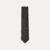 Black Pure Cashmere Solid Hand Rolled Tie -Drakes Shop DR1AAR01211 13100 1