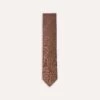 Brown Tussah Hand Rolled Silk Tie 1 Brown Tussah Hand Rolled Silk Tie -Drakes Shop DR1AAR06449 13300 1