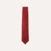 Red Tussah Hand Rolled Silk Tie -Drakes Shop DR1AAR06449 16700 1