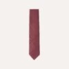 Burgundy Tussah Hand Rolled Silk Tie -Drakes Shop DR1AAR06449 24700 1