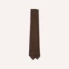 Brown Hand Rolled Large Knot Grenadine Tie