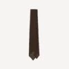 Brown Fine Woven Grenadine Silk Hand Rolled Tie -Drakes Shop DR1AAR15541 08300 2