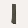 Grey Brushed Solid Hand Rolled Wool Tie 1 Grey Brushed Solid Hand Rolled Wool Tie -Drakes Shop DR1AAR22844 03600 1