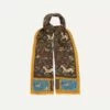 Brown Unicorn Print Wool-Silk Scarf -Drakes Shop DR1AB122217 03301 1 f8c86452 dff7 4bc2 982d 2138f8cc9340