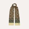 ALD / Drake's Green Archival Graphic Scarf -Drakes Shop DR1AB123770 01401 1