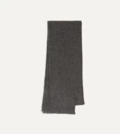 Grey Cashmere Scarf -Drakes Shop DR1AB2 21967 02 600 1