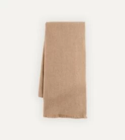 Oatmeal Cashmere Scarf -Drakes Shop DR1AB221967 03300 1