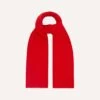 Red Solid Wool Scarf