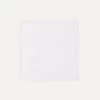 White Linen Pocket Square 2 White Linen Pocket Square -Drakes Shop DR1AC022955 01000 1