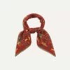 Red Mughal Print Wool-Silk Square Scarf -Drakes Shop DR1AD0 22215 04 701 2