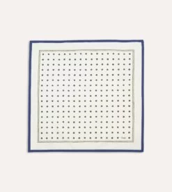 White And Green Polka Dot Print Bandana