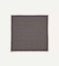 Navy Spots Print Silk-Cotton Bandana 8 Navy Spots Print Silk-Cotton Bandana -Drakes Shop DR1AD023097 01251 1