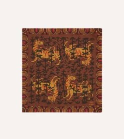 ALD / Drake's Brown Graphic Bandana -Drakes Shop DR1AD023670 01801 1