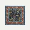 Blue And Red Mounted Hunter Print Wool-Silk Bandana -Drakes Shop DR1AD024079 01201 5