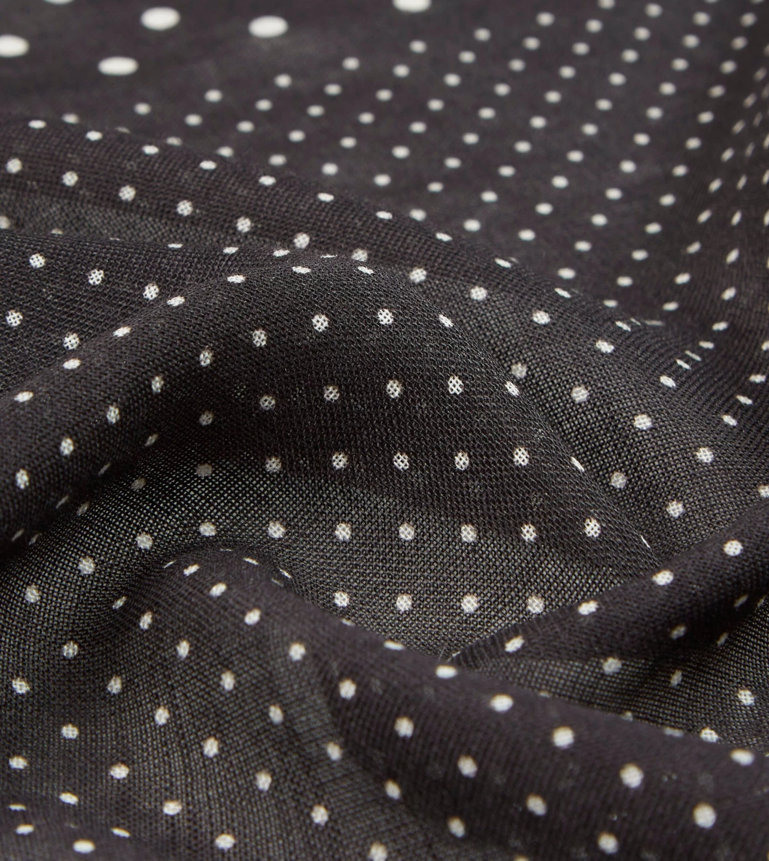 Brown Spots Print Wool-Silk Pocket Square 4 Brown Spots Print Wool-Silk Pocket Square - Image 2