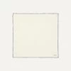 Ivory And Blue Shoestring Border Silk Pocket Square