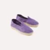 Purple Herringbone Cotton Espadrilles -Drakes Shop DR1AF121916 02200 1