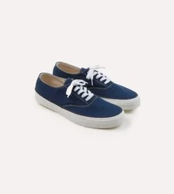 Wakouwa By Anatomica Indigo Cotton Canvas Oxford Trainers