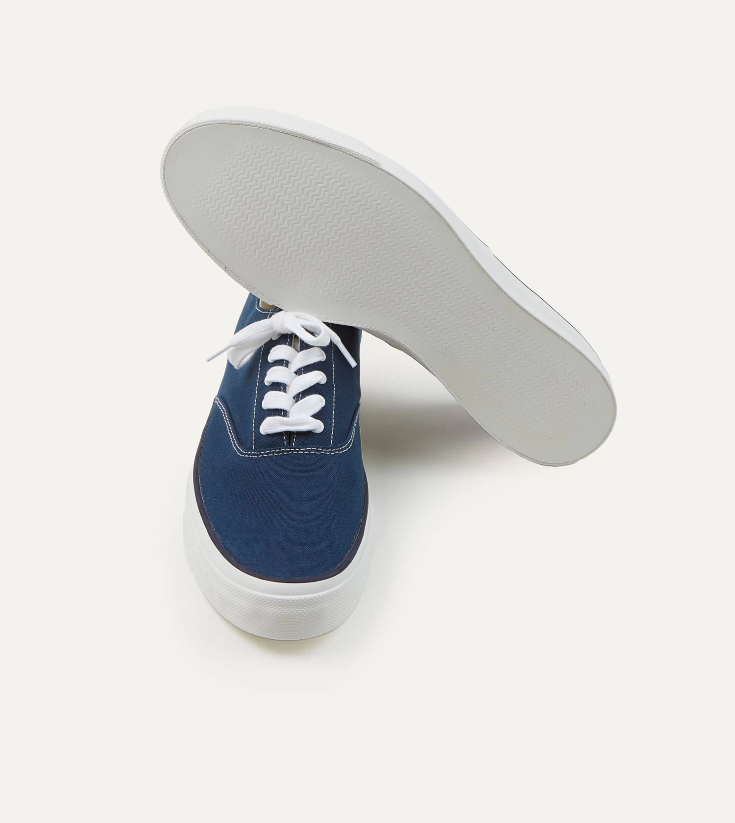 Wakouwa By Anatomica Indigo Cotton Canvas Oxford Trainers 3 Wakouwa By Anatomica Indigo Cotton Canvas Oxford Trainers - Image 2
