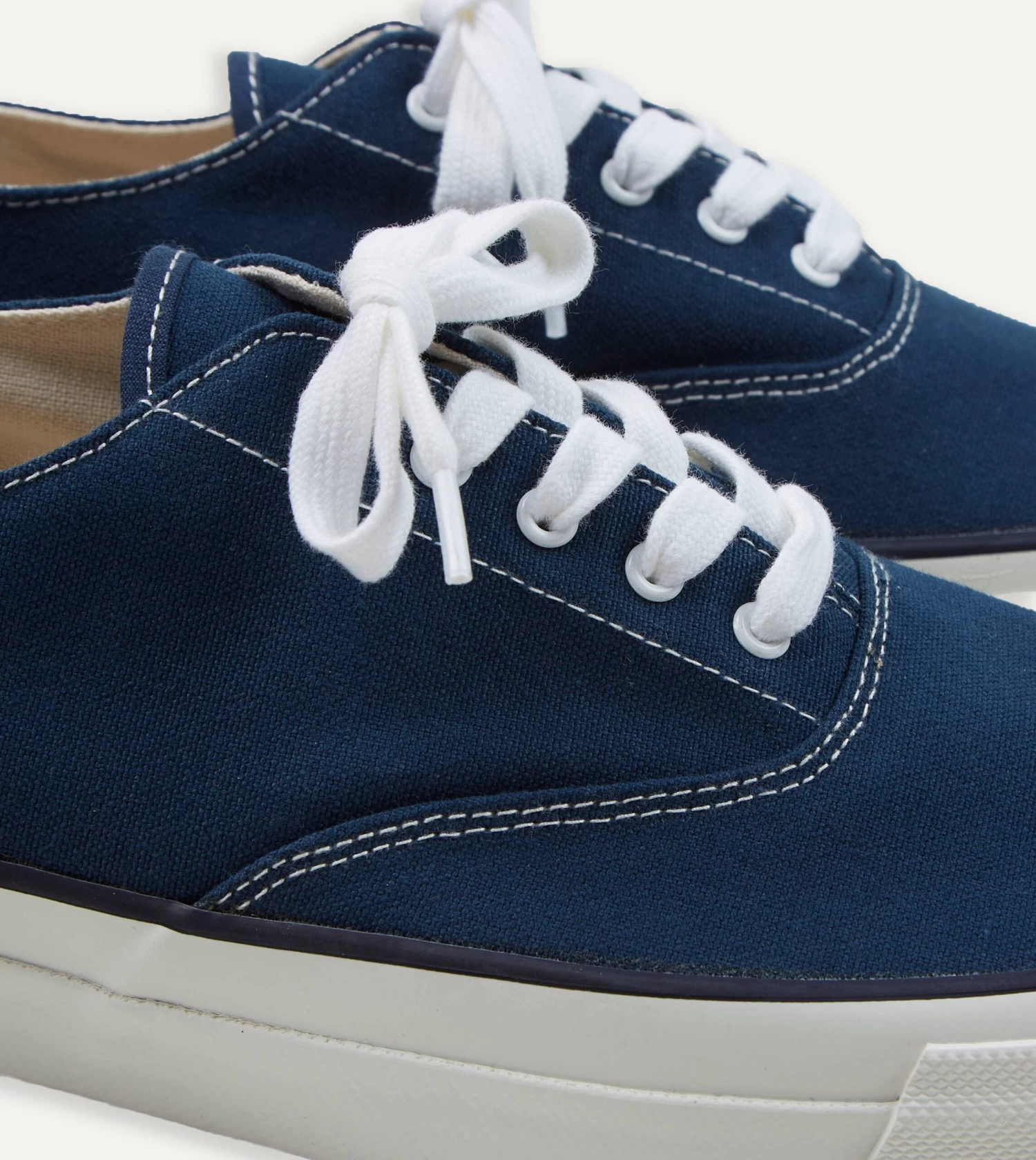 Wakouwa By Anatomica Indigo Cotton Canvas Oxford Trainers 8 Wakouwa By Anatomica Indigo Cotton Canvas Oxford Trainers - Image 7