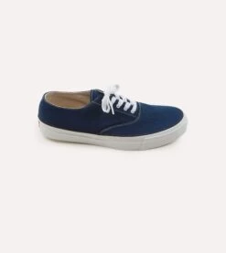 Wakouwa By Anatomica Indigo Cotton Canvas Oxford Trainers 13 Wakouwa By Anatomica Indigo Cotton Canvas Oxford Trainers -Drakes Shop DR1AF2 22464 01 250 5
