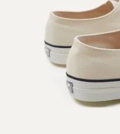 Wakouwa By Anatomica Ecru Cotton Canvas Oxford Trainers -Drakes Shop DR1AF2 22464 02 050 6