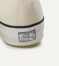 Wakouwa By Anatomica Ecru Cotton Canvas Oxford Trainers -Drakes Shop DR1AF2 22464 02 050 8