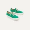 Doek Green Canvas Oxford Trainers -Drakes Shop DR1AF221928 05400 1