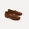 Yuketen Moc Ischia Brown Suede Bit Loafer