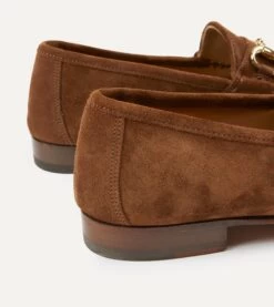 Yuketen Moc Ischia Brown Suede Bit Loafer -Drakes Shop DR1AF3 22816 01 300 6