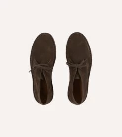 Clifford Desert Boot Dark Brown Suede -Drakes Shop DR1AF318053 04300 4