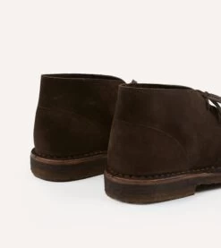 Clifford Desert Boot Dark Brown Suede -Drakes Shop DR1AF318053 04300 5
