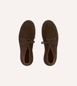 Crosby Moc-Toe Chukka Boot Brown Suede -Drakes Shop DR1AF318054 04300 4
