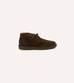 Crosby Moc-Toe Chukka Boot Brown Suede -Drakes Shop DR1AF318054 04300 6